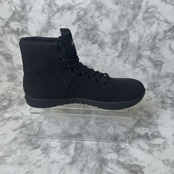 NOBULL Mens High Top Trainers Black Mesh Athletic Gym Sneakers Minimalist Style - Picture 15 of 16